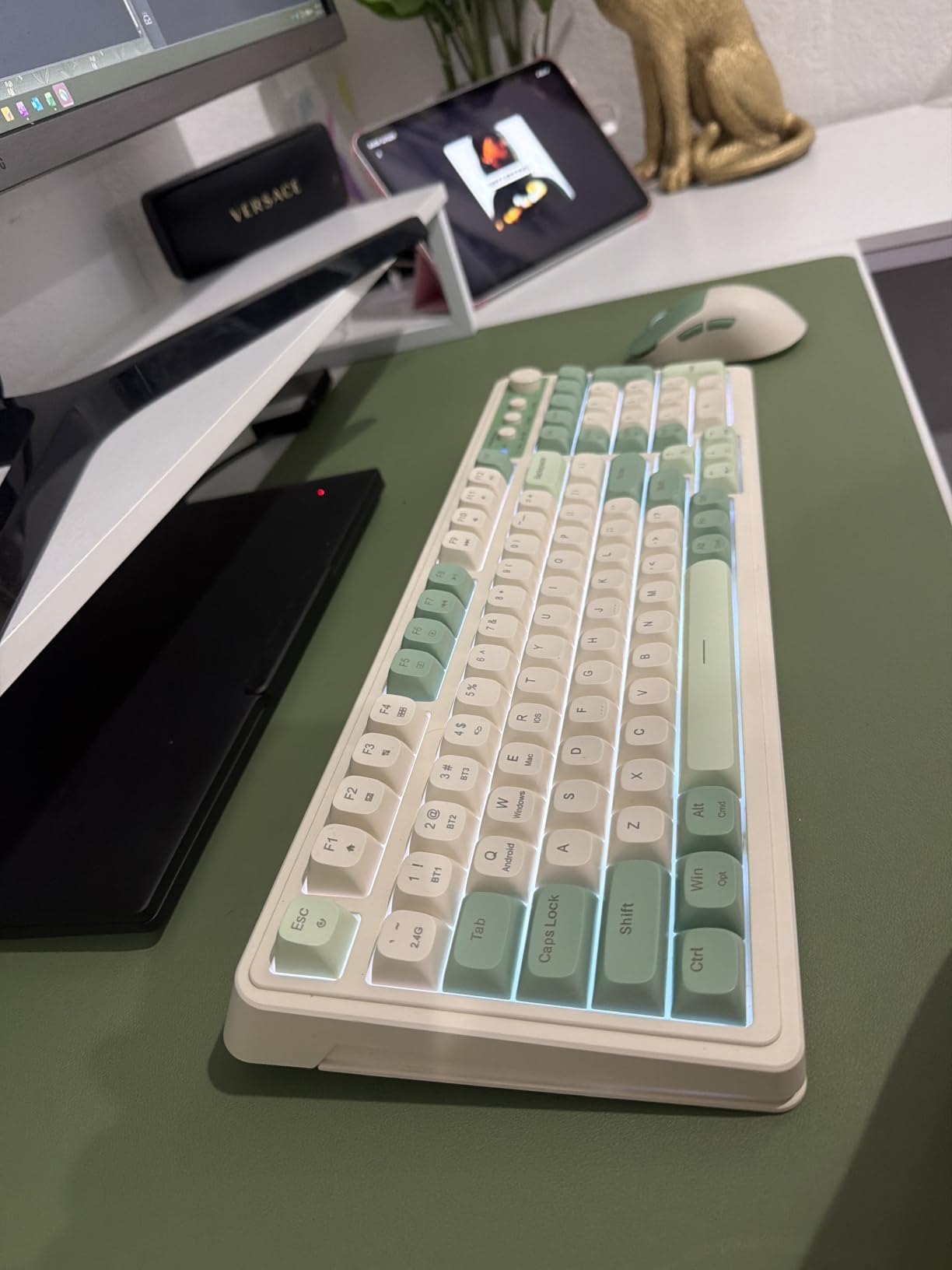AULA S99 Wireless Keyboard,99 Key Computer Gaming Keyboards with Number Pad customer photo 2