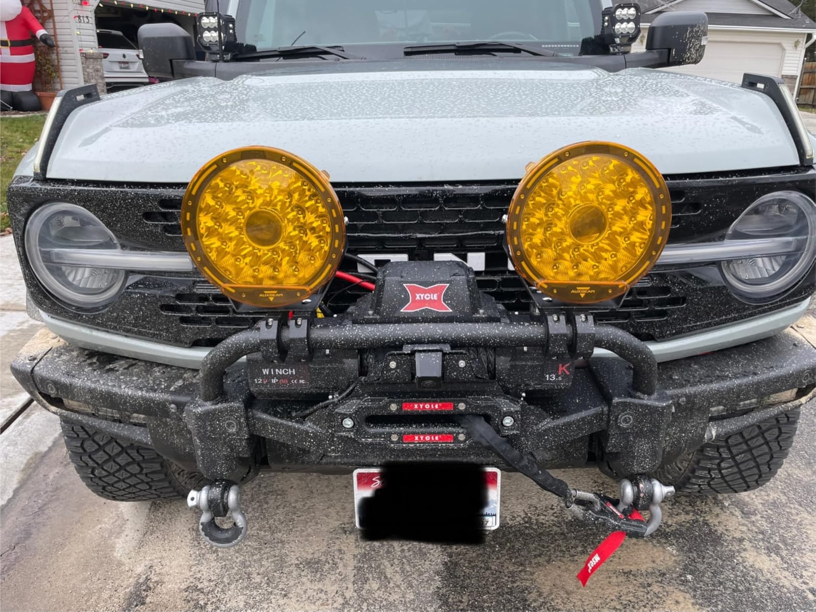 12,000 lb Recovery Winch,12V Electric Winch with 1/2” x70 FT Synthetic Rope,IP68 Waterproof,Anti Slip Roller,All-Metal Housing,2 Wireless Remotes & Wired Controller for Jeep,SUV,Truck & Trailer customer photo 2