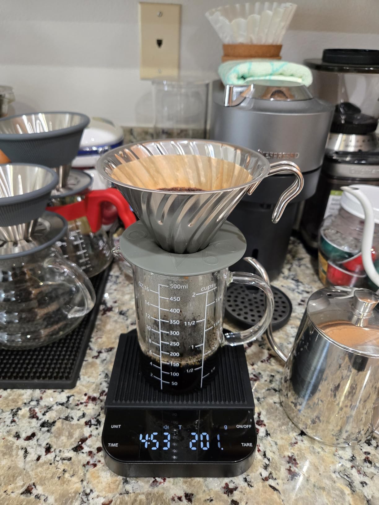Pour-Over Coffee Scale with Timer, 100-Day USB-C Rechargeable customer photo 1