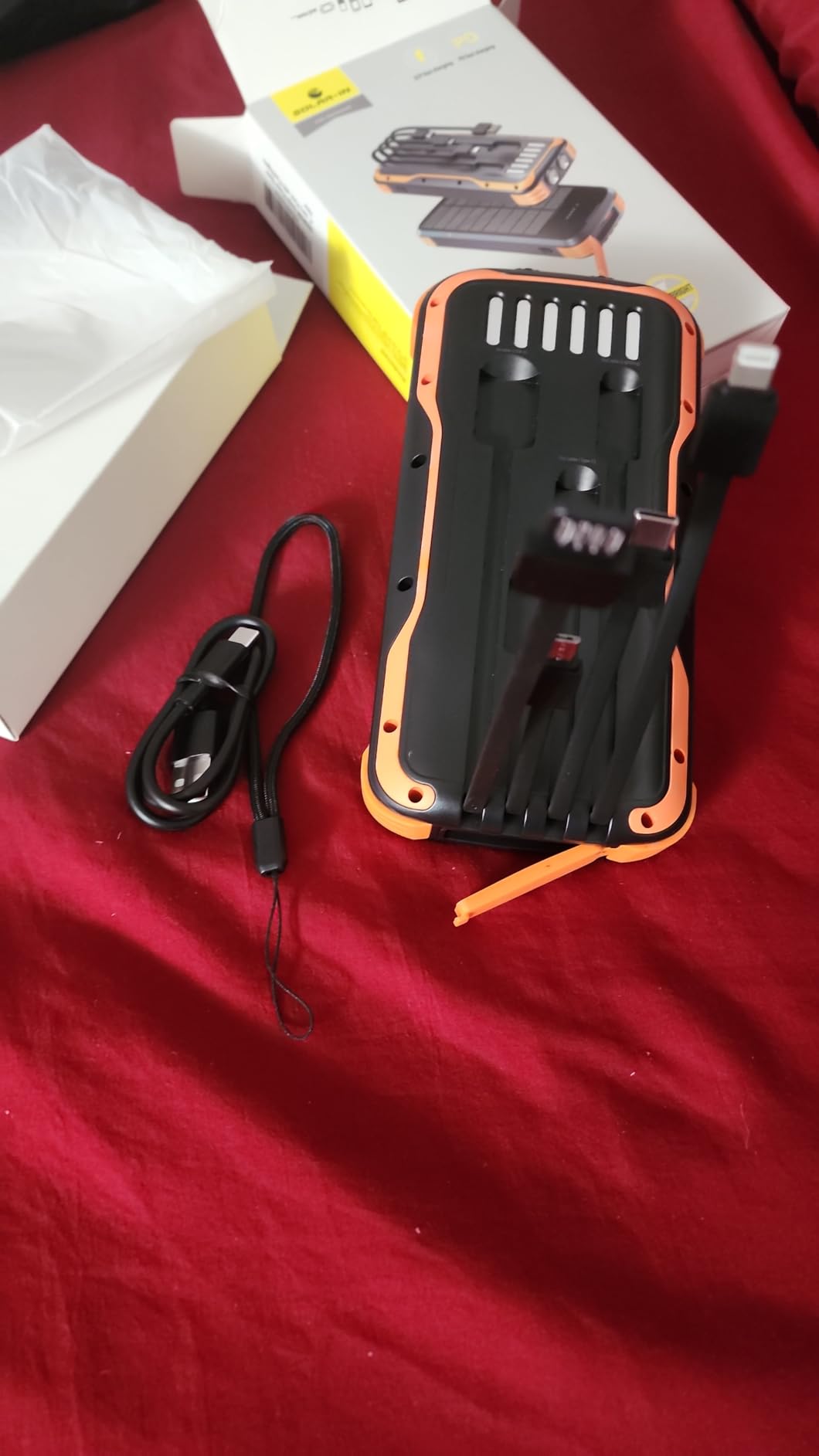 MINRISE Solar Power Bank 40000mAh, Portable Charger PD 20W Fast Charging customer photo 1