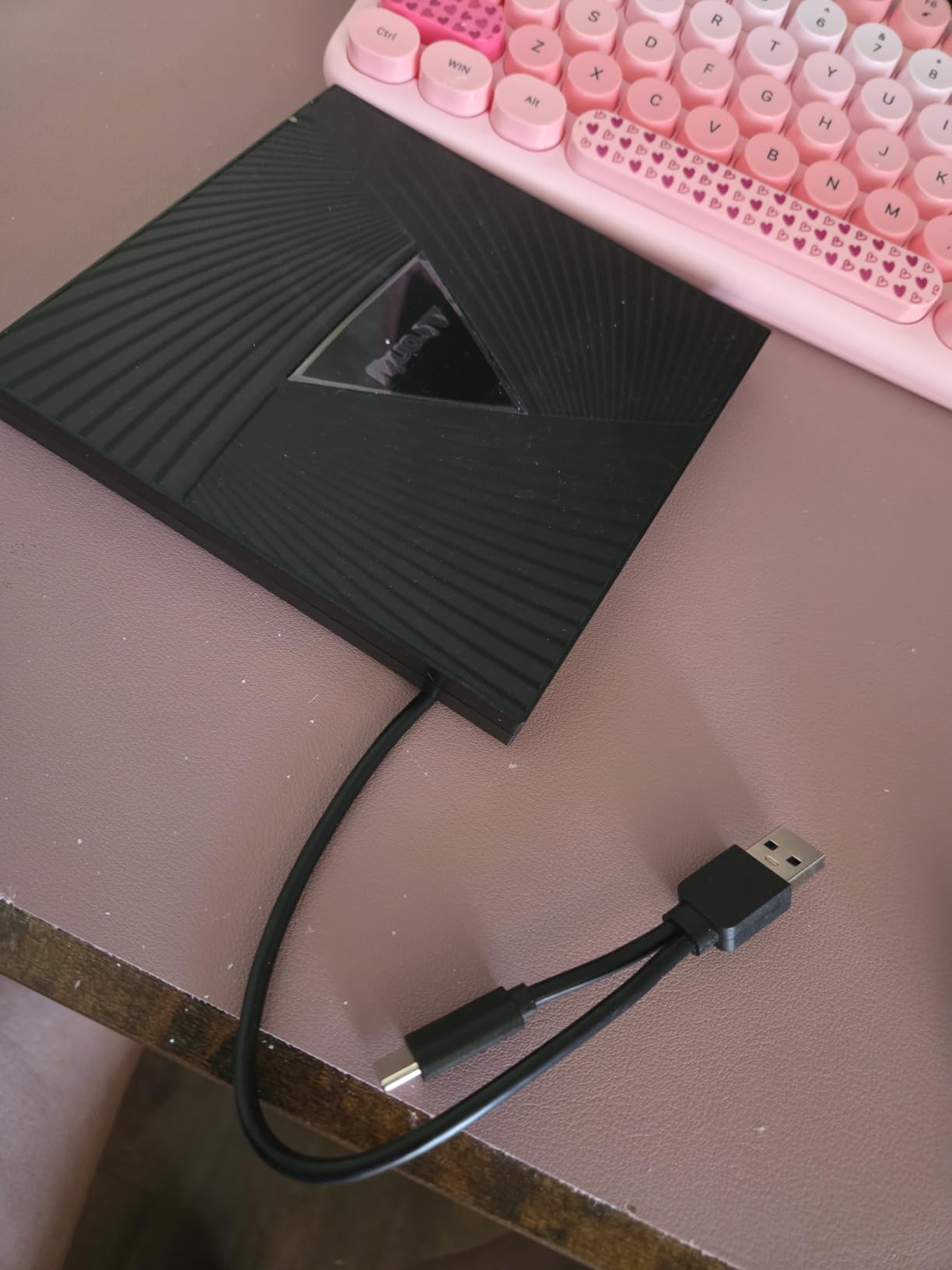 External CD/DVD Drive USB 3.0 Type-C Burner Writer Reader for Laptop/PC/Mac customer photo 1