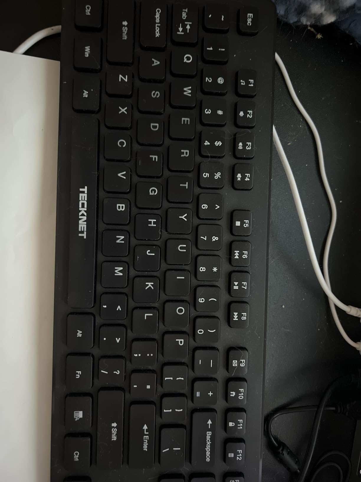 TECKNET Wired Keyboard, Silent Typing, Full-Size Layout,RGB Backlit customer photo 1