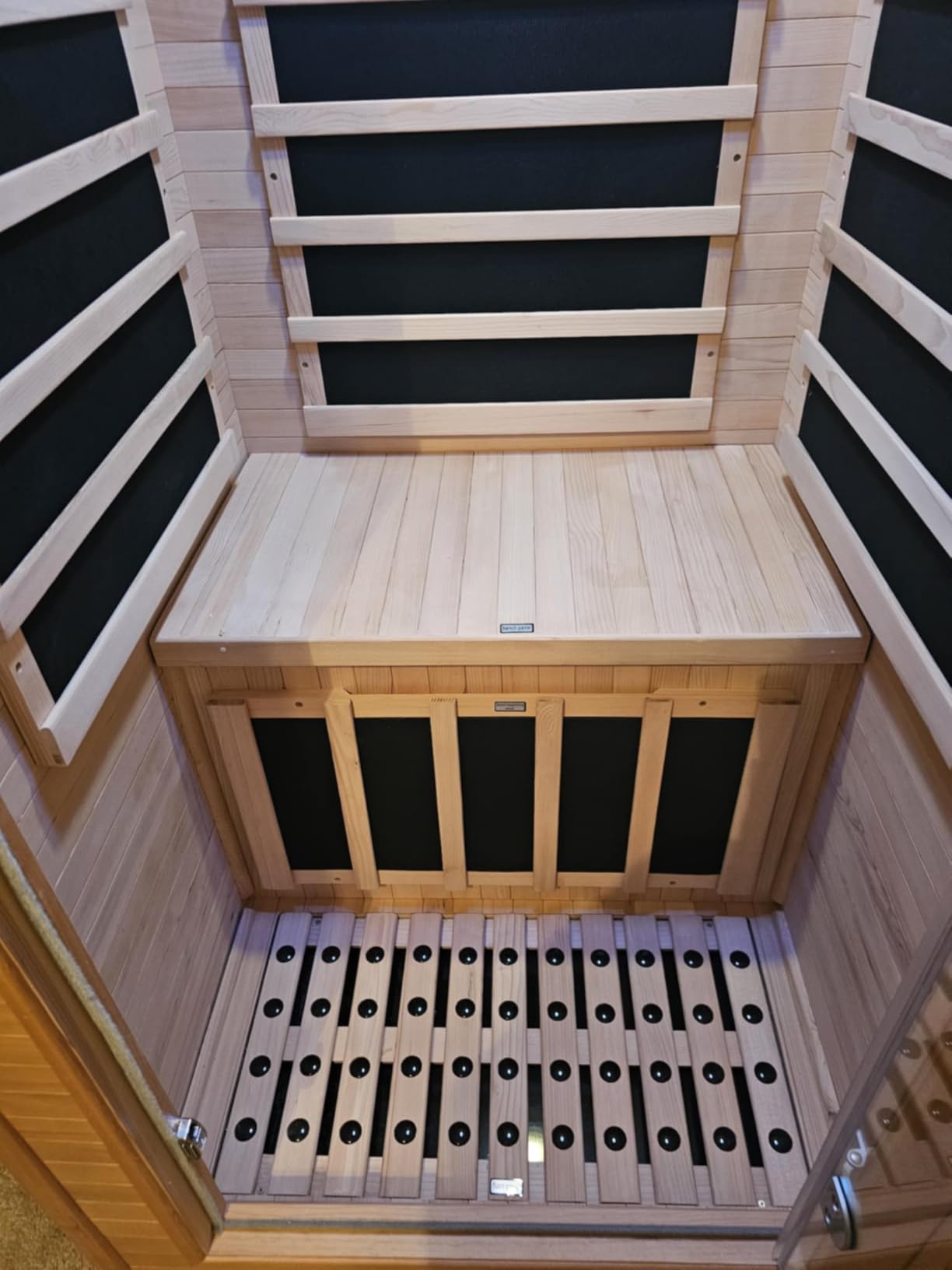Far Infrared Sauna for 1 Person - 1050W Fast Heating, Canadian Hemlock Wood Home Sauna with Bluetooth Speaker, Chromotherapy & Oxygen Ionizer Easy Assembly Indoor Sauna for Relaxation, Detox, Home Gym customer photo 1