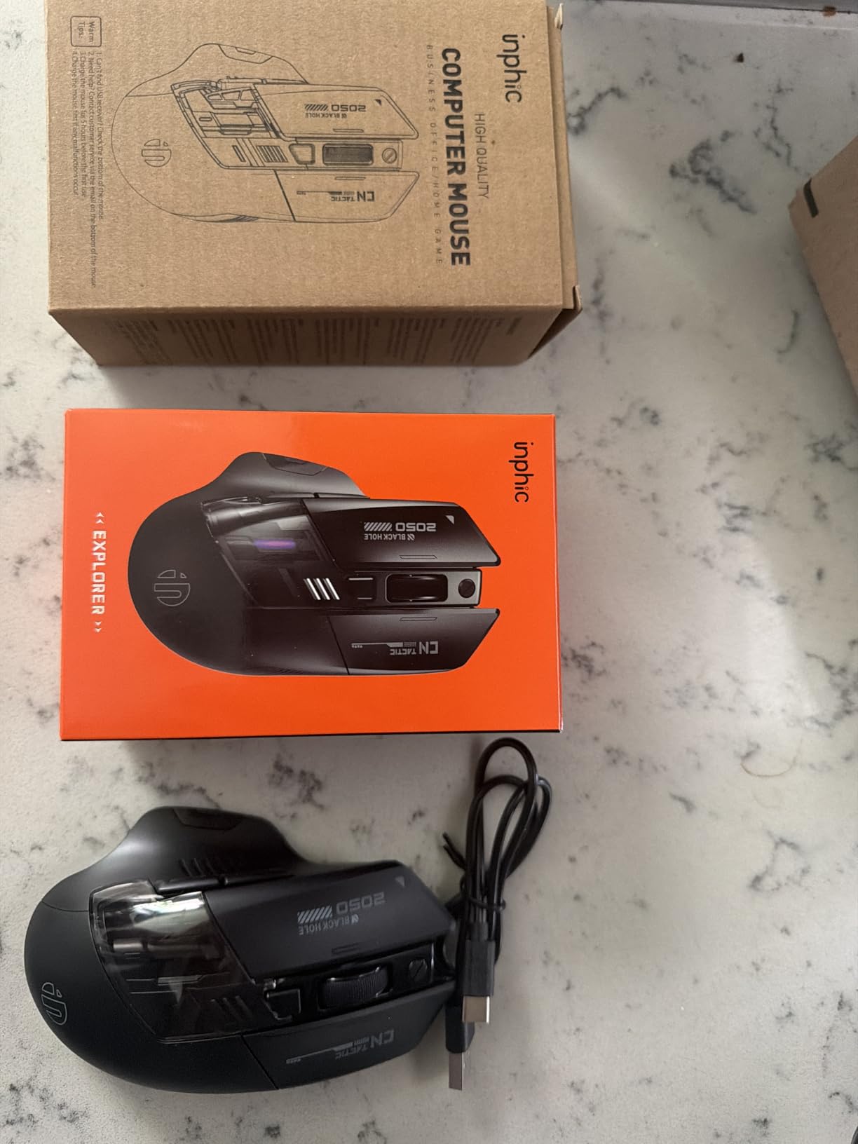 INPHIC A9 V2 Explorer Wireless Gaming Mouse, 12800 DPI Silent Mouse customer photo 1