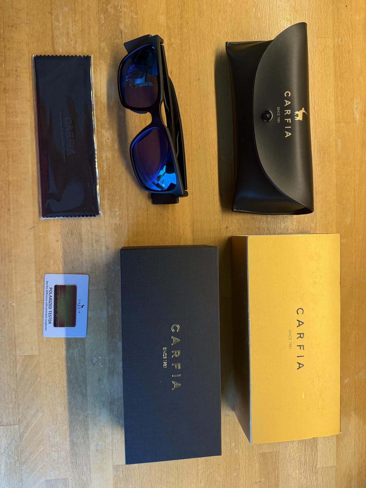 CARFIA Square Polarized Sunglasses Men Women, Side Shields Block Full Glare customer photo 1