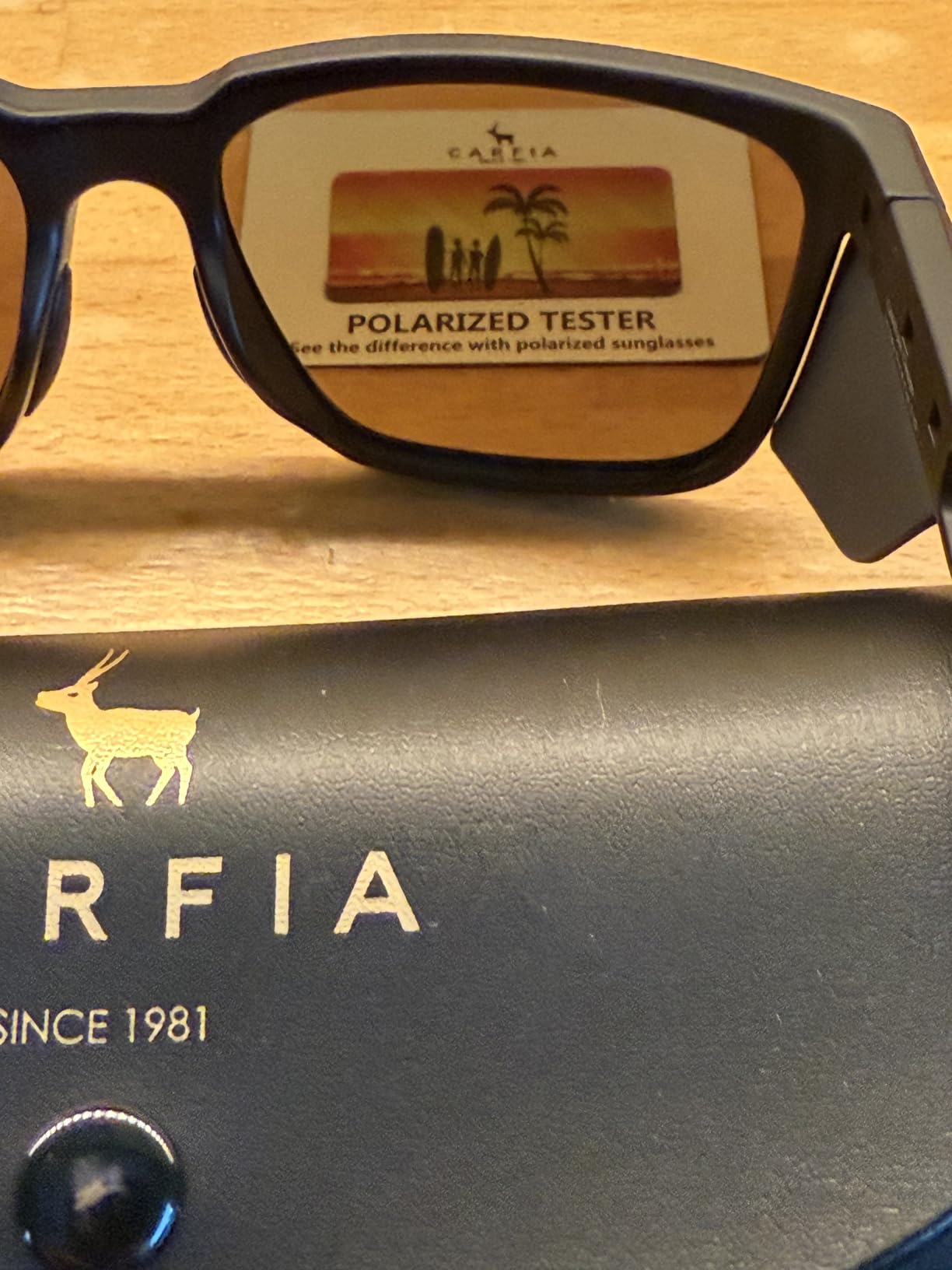 CARFIA Square Polarized Sunglasses Men Women, Side Shields Block Full Glare customer photo 2