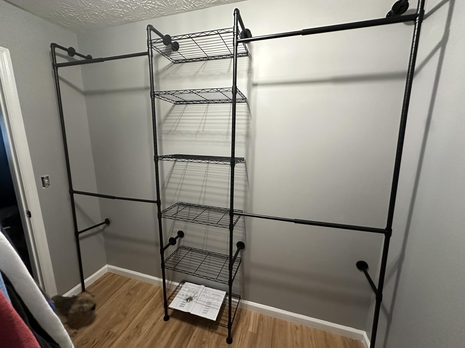 ONBRILL H3 Expandable Wall Mounted Closet System, Heavy Duty Clothing Rack customer photo 1