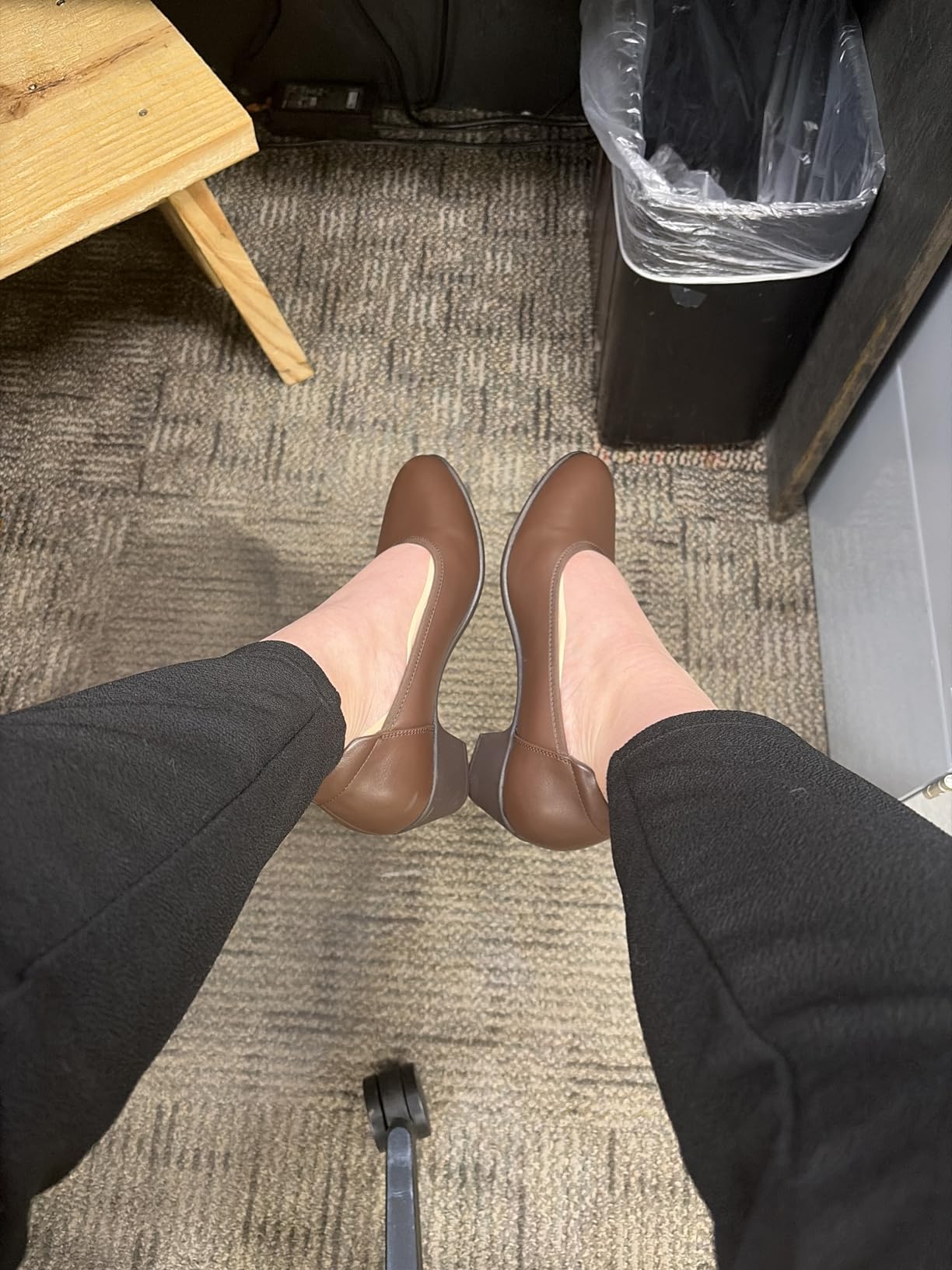 DREAM PAIRS Arch Support Low Chunky Block Work Dress Pumps customer photo 1