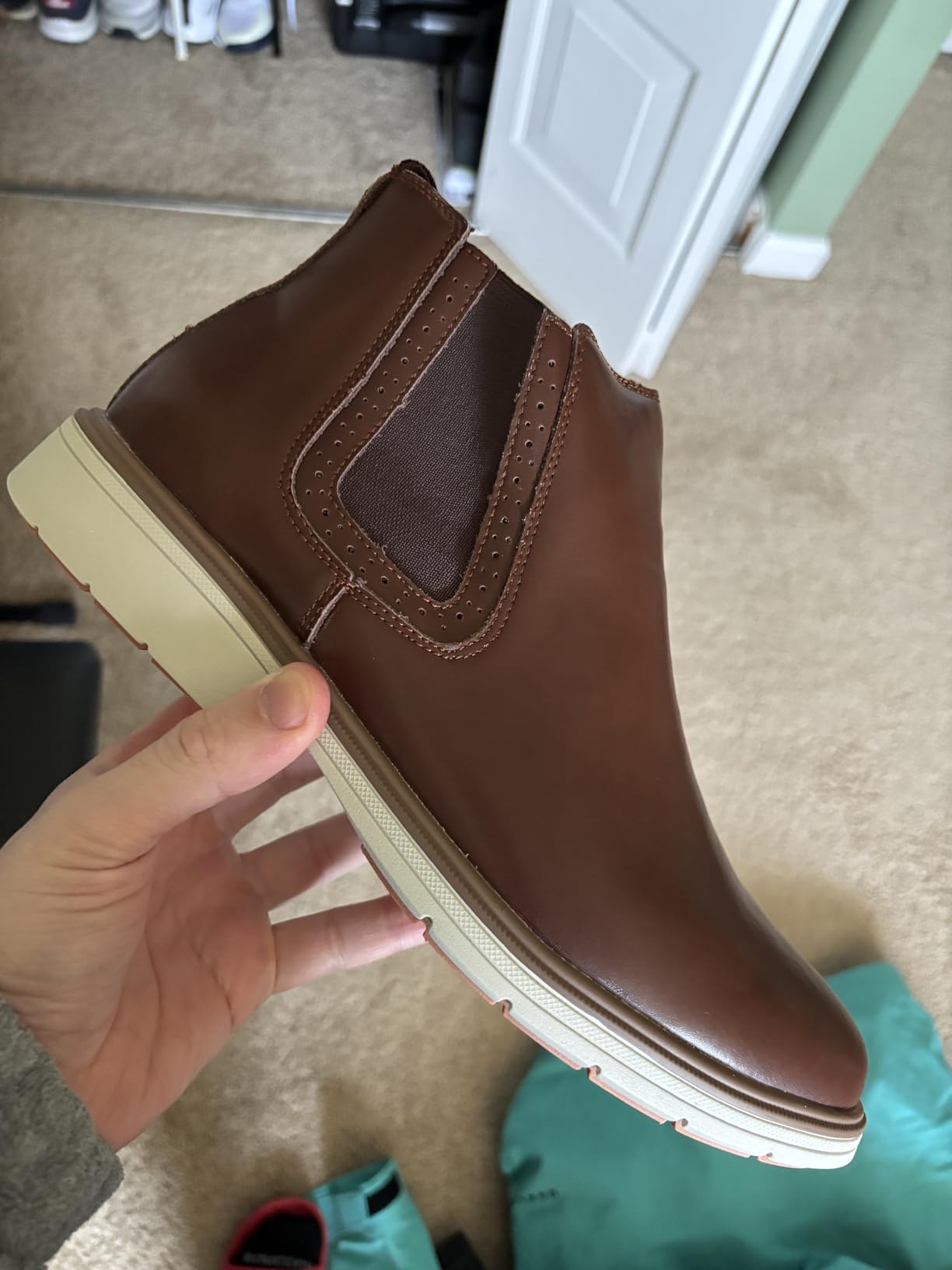 Men's Orthopedic Business Leather Ankle Boots - Plantar Fasciitis, Arch Support customer photo 1