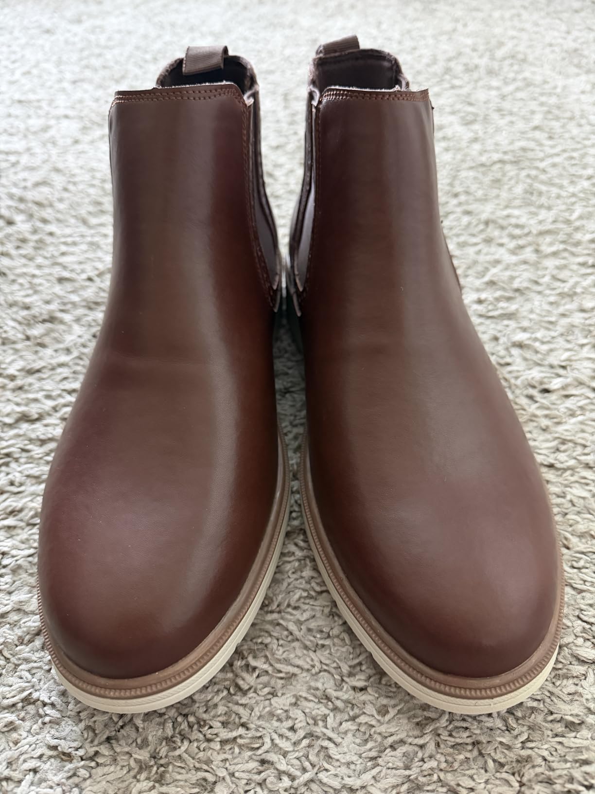 Men's Orthopedic Business Leather Ankle Boots - Plantar Fasciitis, Arch Support customer photo 2