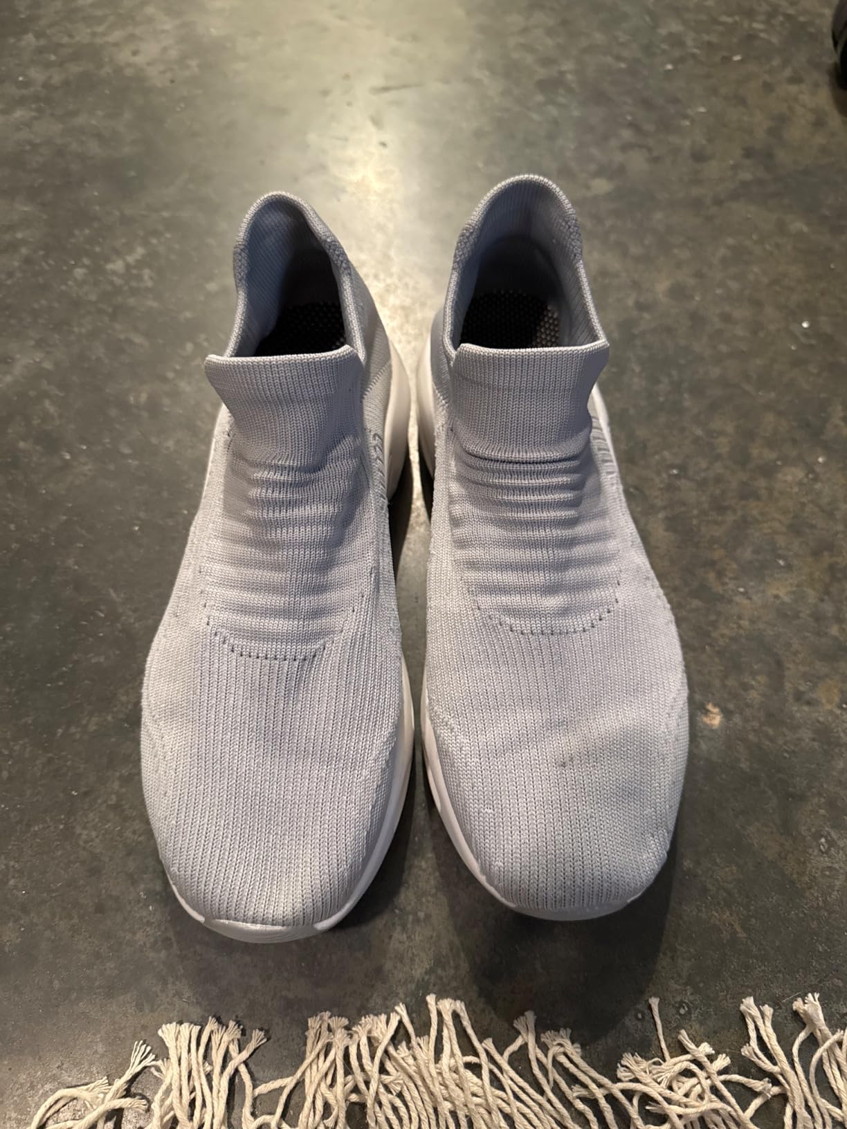 DOUSSPRT Womens Walking Shoes Slip on Sock Air Cushion Sneakers customer photo 2