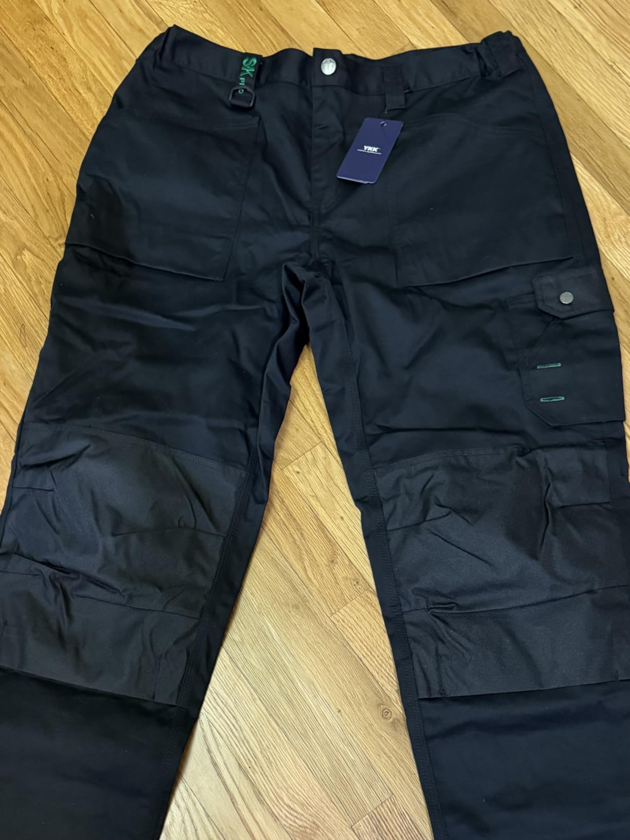 SKPRO Men's Work Pants with Knee Pad Pockets, Carpenter Pants NO Knee Pads | Reinforced Knee Pockets, 11 Multi-Purpose Pockets, Elastic Waistband, Durable for Carpenters, Electricians, Construction Work customer photo 1