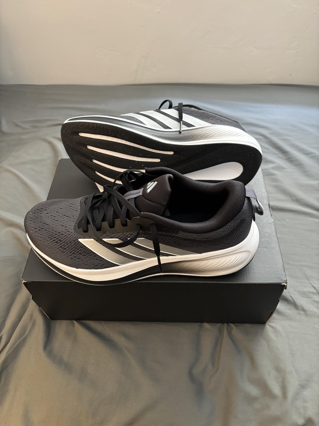 adidas Mens Response Pace Sneakers Shoes - Blue customer photo 2