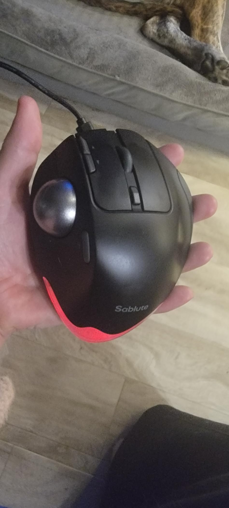 Ergonomic Wireless Trackball Mouse, Rechargeable Adjustable 0°/18° Angle customer photo 1