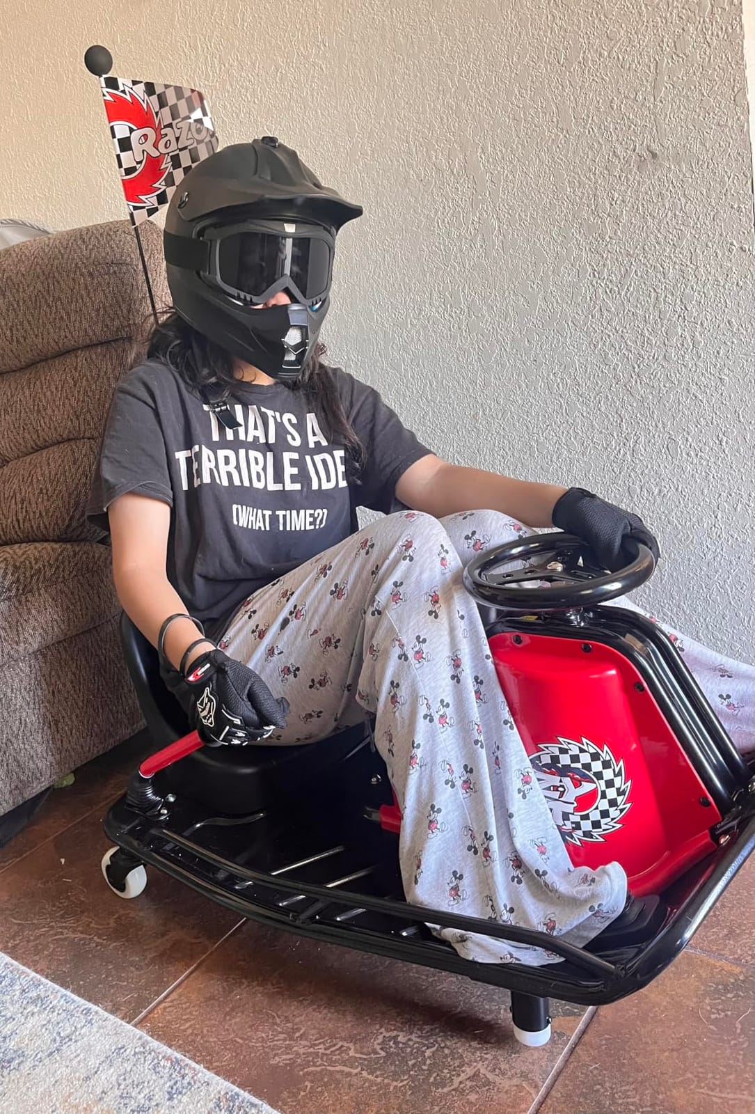 Youth Kids Dirt Bike Helmet DOT Approved, Full Face Motocross Set customer photo 1