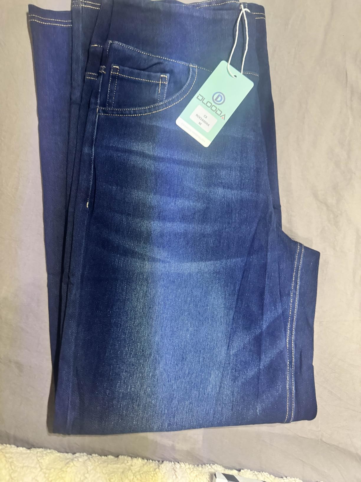 DLOODA Women's Stretchy Wide Leg Jeans High Waisted Denim Pants customer photo 2