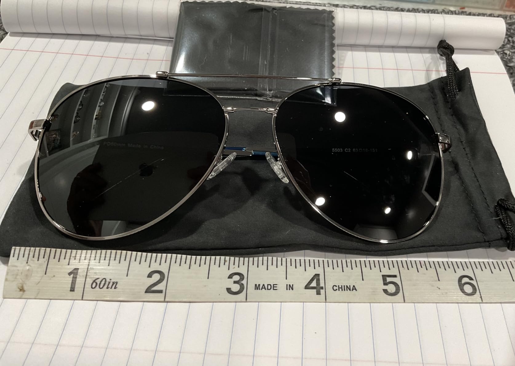 SKYOAK Superior Large 158MM XXL Polarized Sunglasses Men Women, Scratch/Saltwater Resistant/Oleophobic Coating Lens customer photo 1