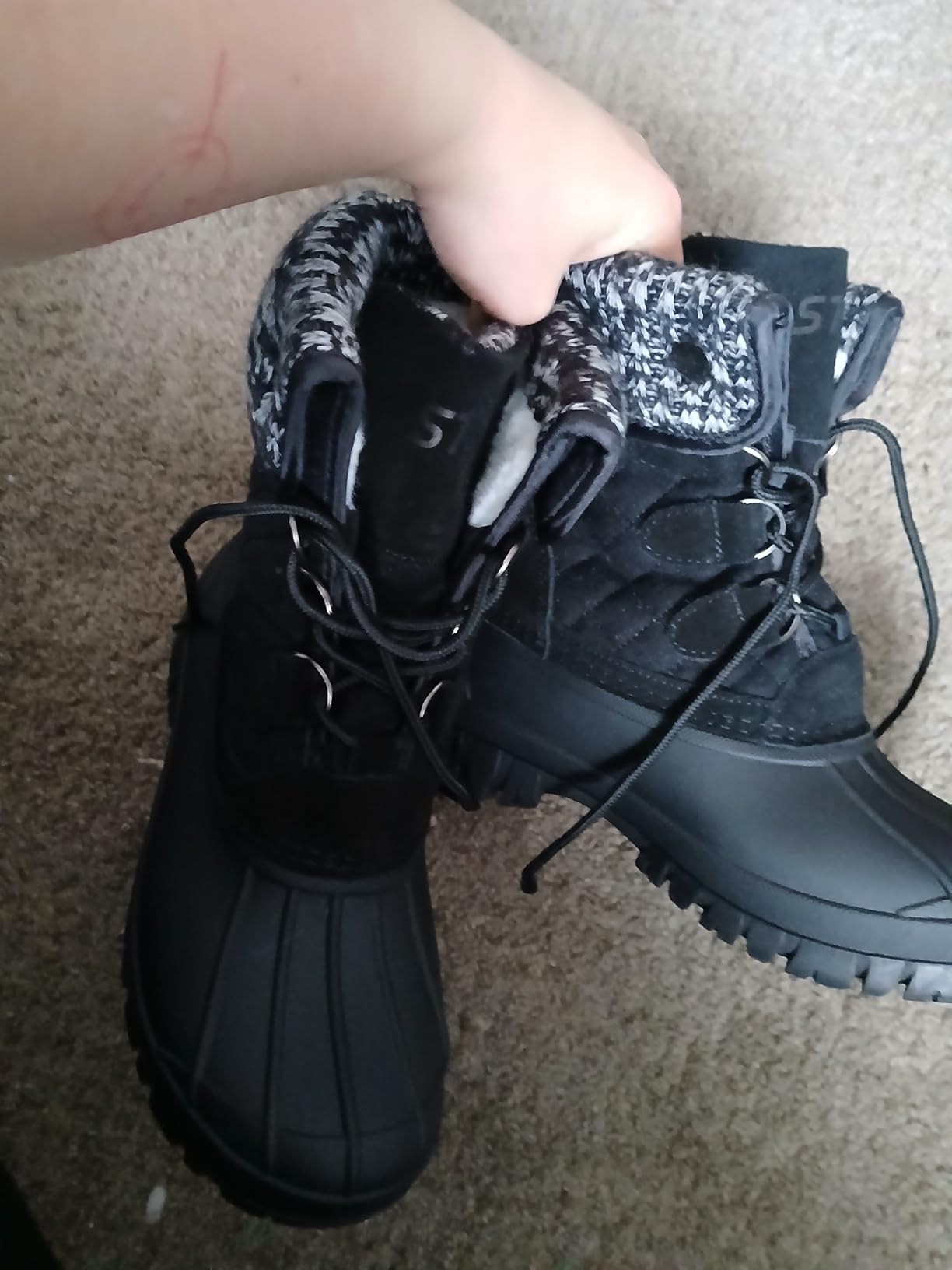 STQ Womens Winter Duck Boots Waterproof Cold Weather Snow Boots customer photo 1