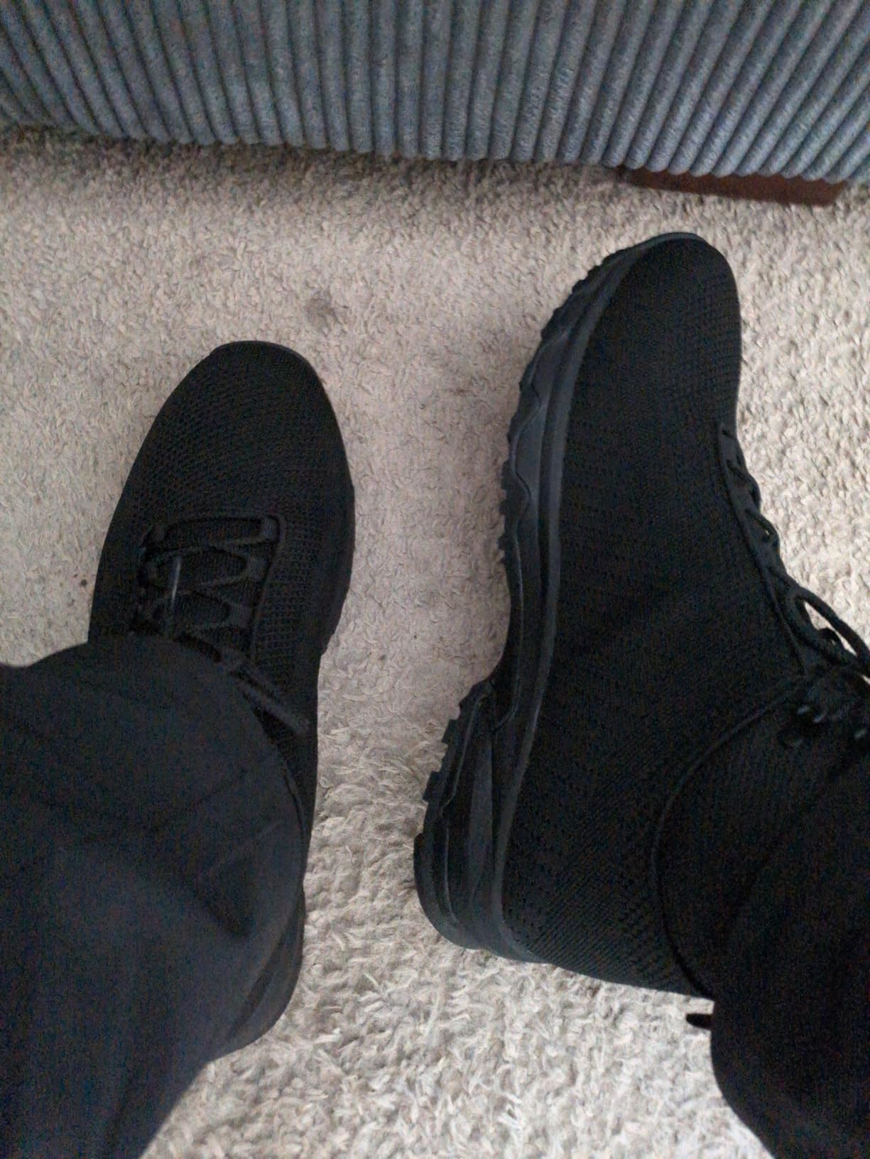 SHULOOK Non Slip Work Boots for Men Restaurant Kitchen Food Service Black customer photo 1