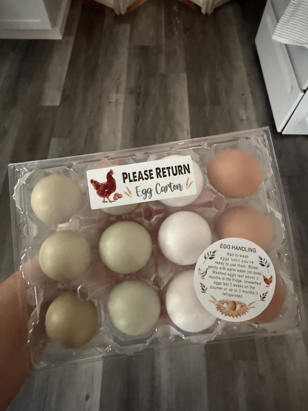100 Pack Clear Plastic Egg Cartons, Reusable Stackable Egg Containers for Farm, Market & Fridge Storage, 3×4 Grid customer photo 1