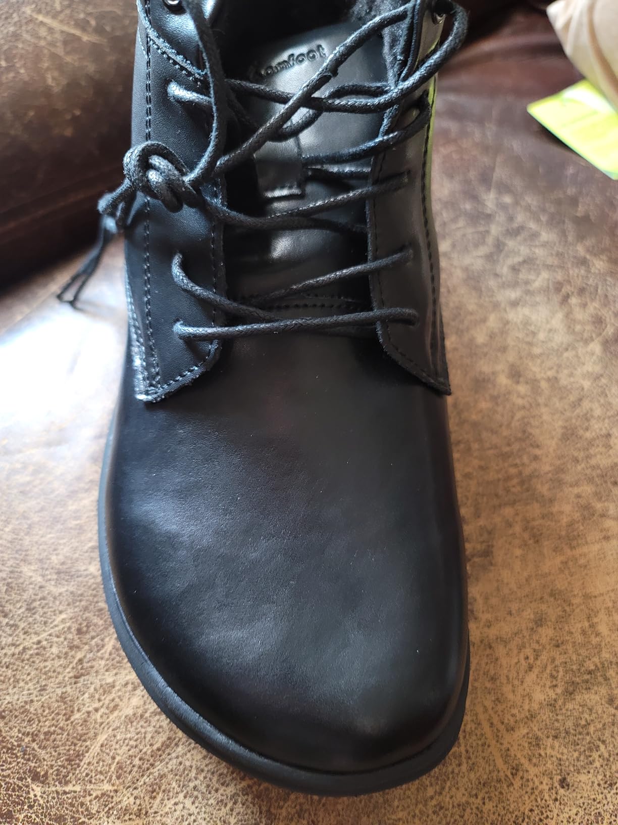 Women's Orthopedic Diabetic Winter Ankle Boots: Wide Toe Box Comfortable Arch Support Plantar Fasciitis Leather Oxford Mid Boots customer photo 1