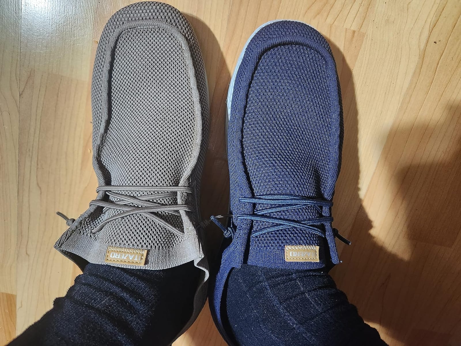 1TAZERO Men's Extra Wide Slip-On Shoes 4E-6E Wide Walking Orthopedic with Arch Support for Wide Fit Plantar Fasciitis customer photo 2
