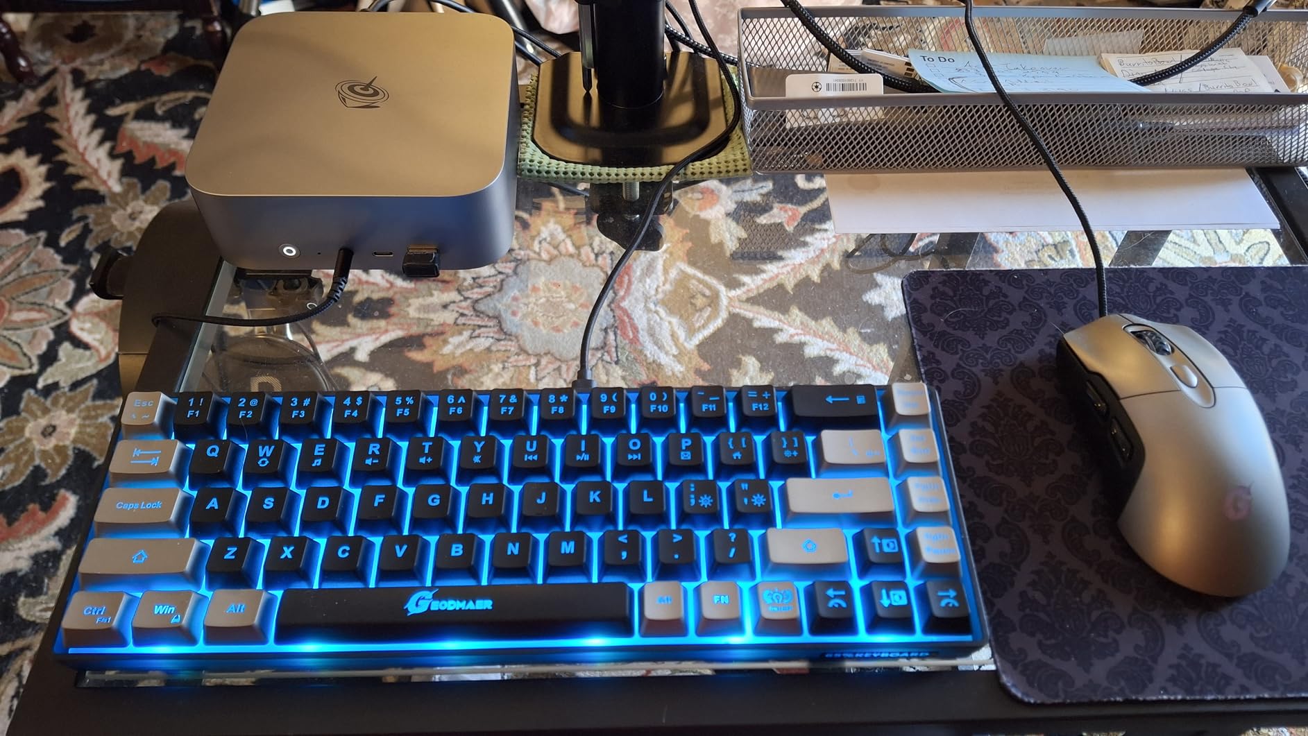 GEODMAER 65% Gaming Keyboard and Mouse Combo, RGB Backlit Keyboard + 7200 DPI Gaming Mouse, Ultra-Compact Anti-Ghosting Wired Keyboard and Mouse for PC Laptop Gamer customer photo 2