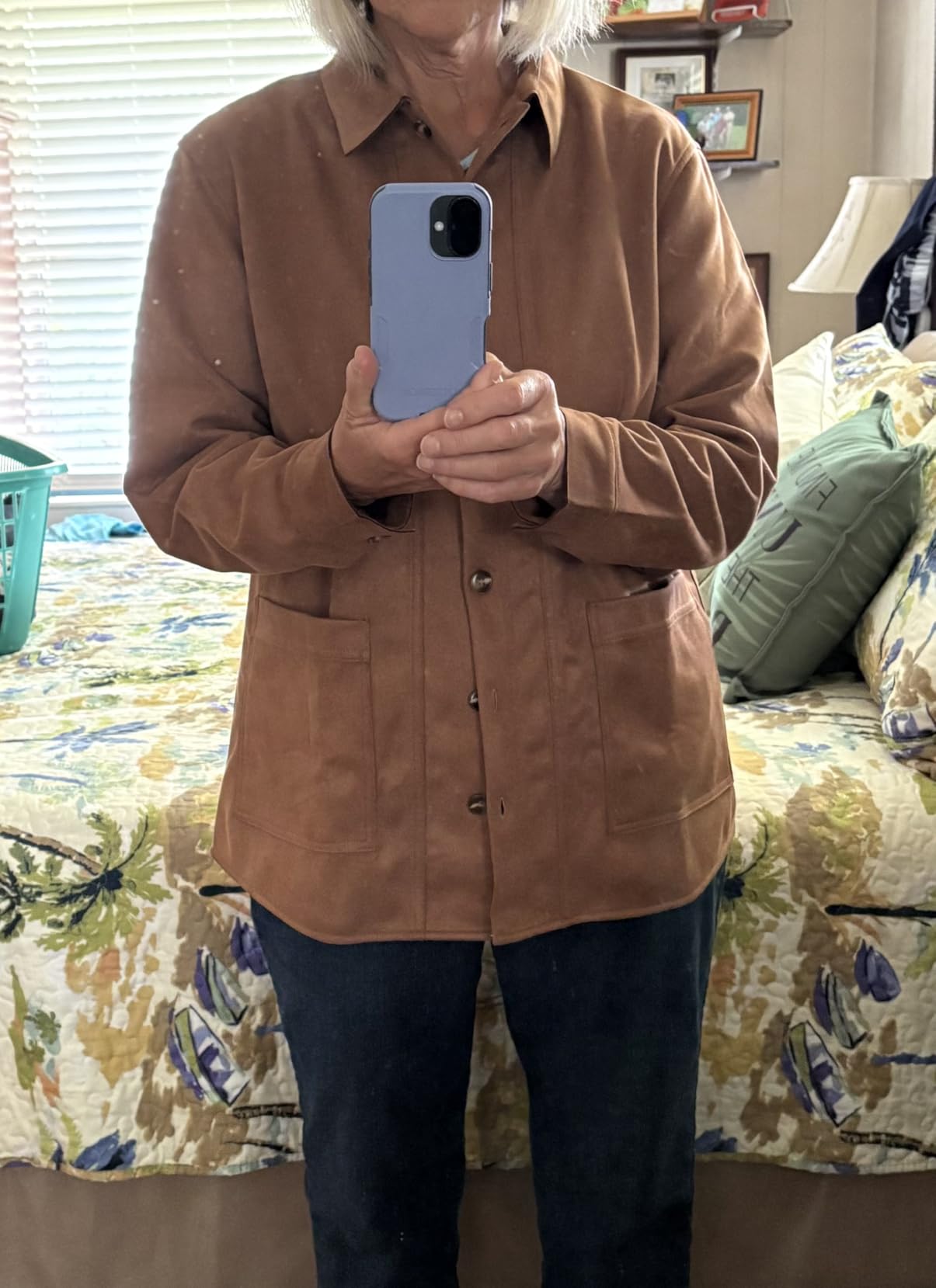 BTFBM Fall Fashion Faux Suede Jacket Women Winter Clothing customer photo 1