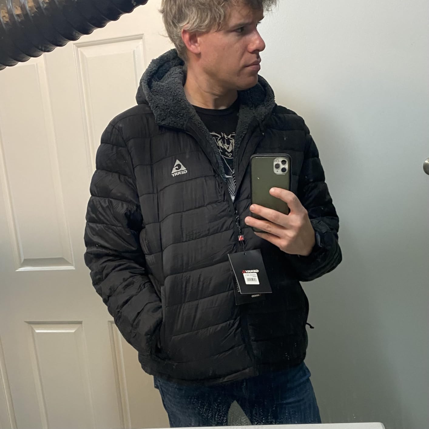 Gerry Mens Puffer Coat - Heavyweight Sherpa Lined Winter Jacket with Hood customer photo 1