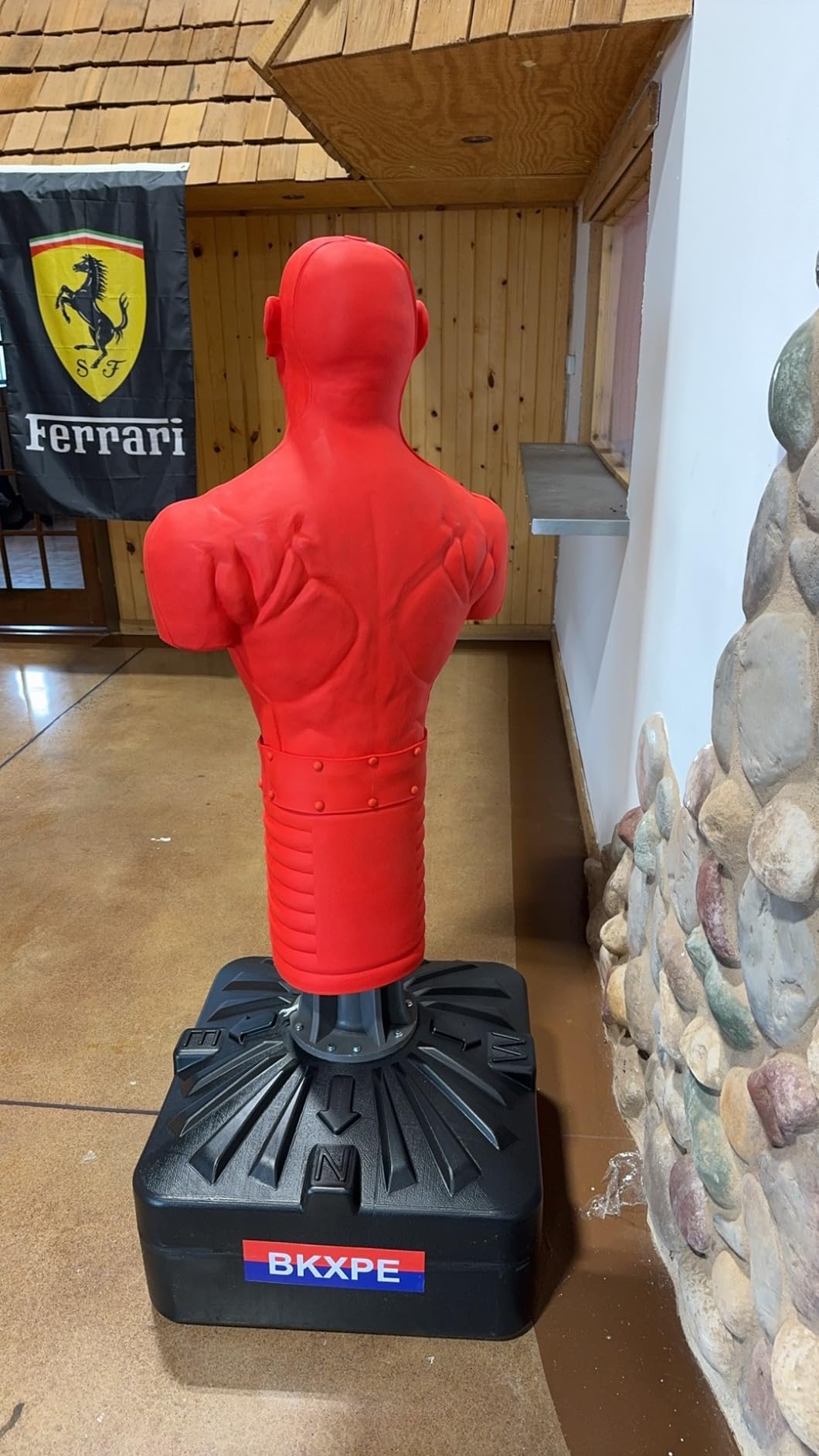 Heavy Duty Punching Bag Stand, Free Standing Boxing Dummy for Home Gym | Punching Dummy,Heavy Bag Stand,Fills with Water or Sand,No Floor Damage, Works on any Surface,With Boxing Gloves customer photo 2