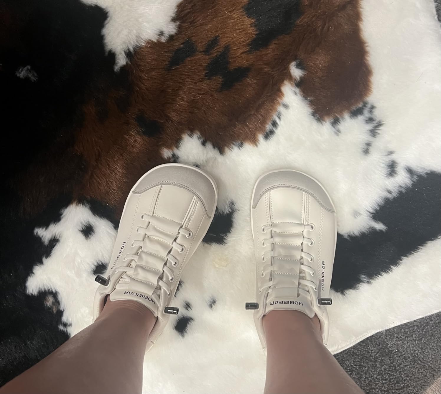 HOBIBEAR Leather Barefoot Shoes Lightweight Wide Toe Box Zero Drop Slip-on Shoes for Women customer photo 2