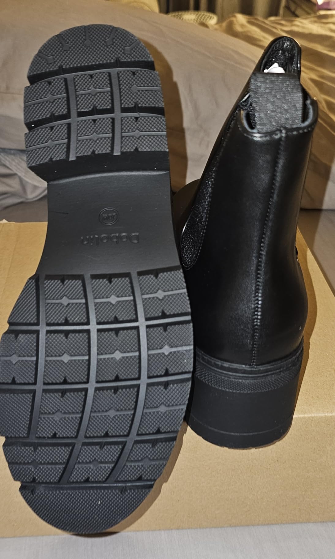 DOBOLIN Womens Wide Width Slip On Chelsea Ankle Boots customer photo 1