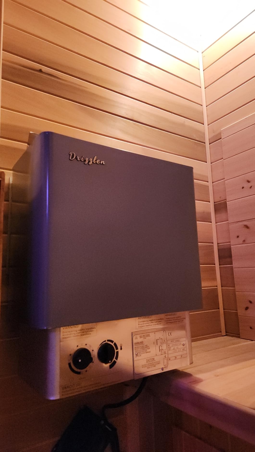 Drizzlen 2kW 110V Sauna Heater with Plug - Electric Sauna Heater, Plug and Play, Heats 100 cu. ft. in 30 Minutes customer photo 1