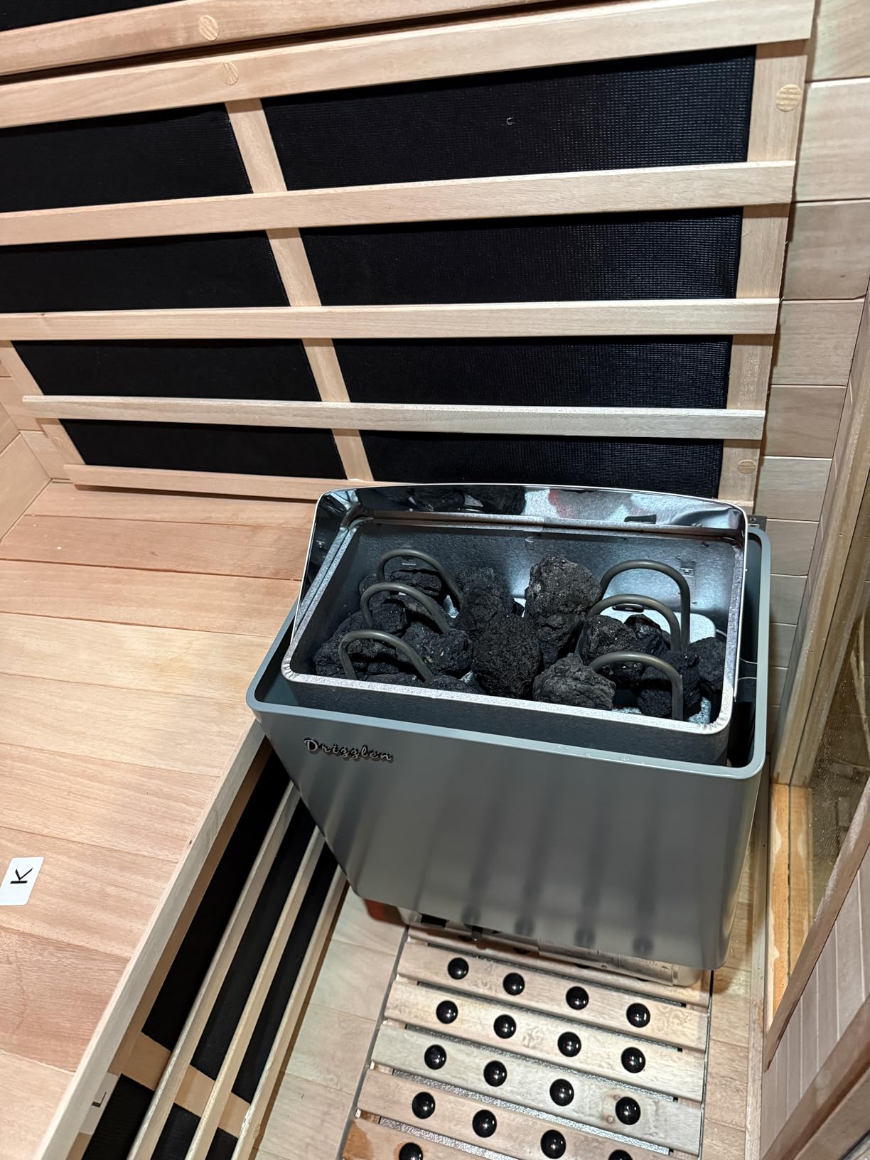 Drizzlen 2kW 110V Sauna Heater with Plug - Electric Sauna Heater, Plug and Play, Heats 100 cu. ft. in 30 Minutes customer photo 2
