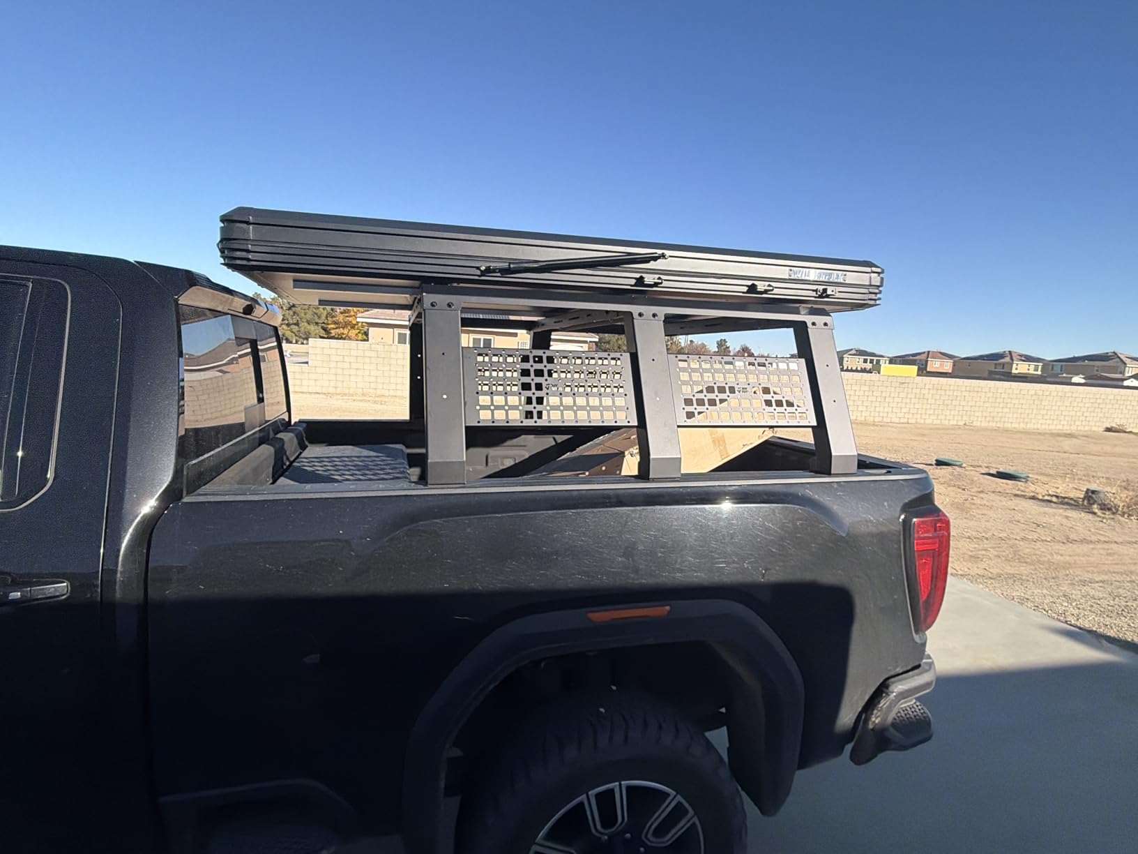 JOYTUTUS 18.8 Inch High Full Size Truck Bed Rack with Molle Panel customer photo 1