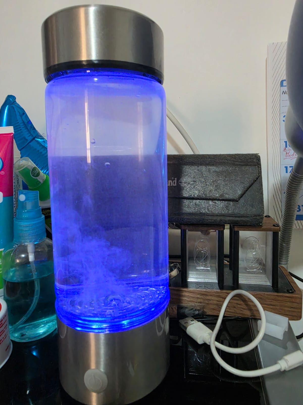 Aqua Vital Hydrogen Water Bottle 2026 Generator 16 oz SPE PEM Ionized H2 customer photo 1