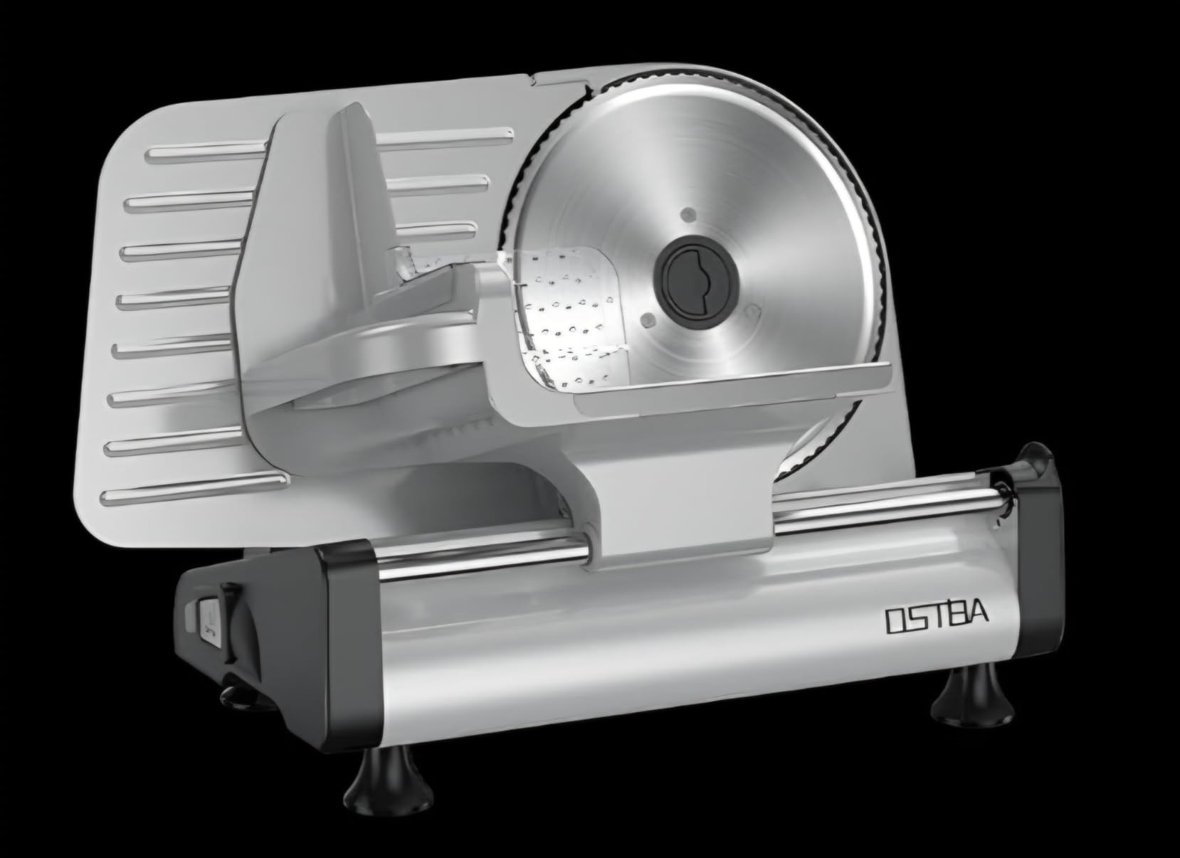OSTBA Meat Slicer, Two 8.7” Stainless Steel Blades, 200W DC Motor customer photo 1