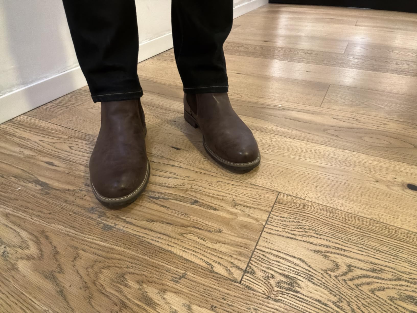 Bruno Marc Men's Casual Slip-On Chelsea Ankle Boot customer photo 2