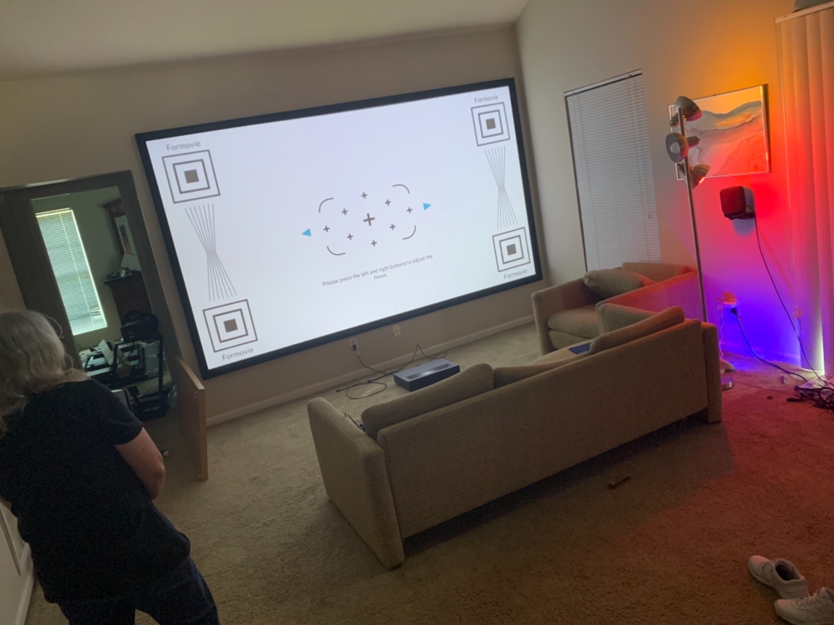 WEMAX Nova Pro 4K Ultra Short Throw Projector, Google TV, 2100 ISO Lumens customer photo 1
