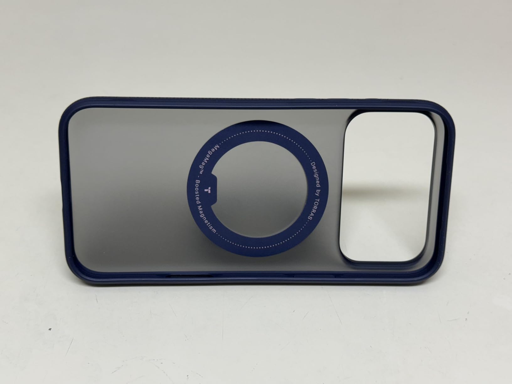 TORRAS for iPhone 17 Pro Case, 360 Magnetic Stand, Translucent Deep Blue | [Fit for MagSafe] [360° Rotating Kickstand] 4X Mil-Grade Shockproof, Camera Button, Slim, O3 Fitness Series, 6.3