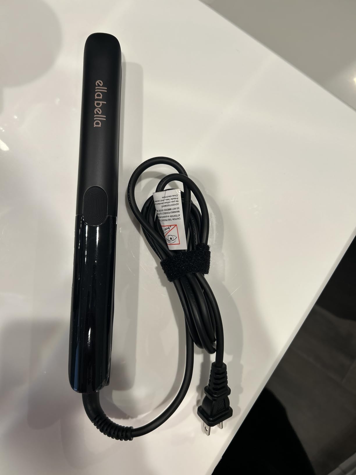 ELLA BELLA® Titanium Flat Iron Hair Straightener Slim with Infrared | Professional Straightening Iron for Women - Digital Display for Accurate Temperature Control. Good Housekeeping Featured customer photo 1