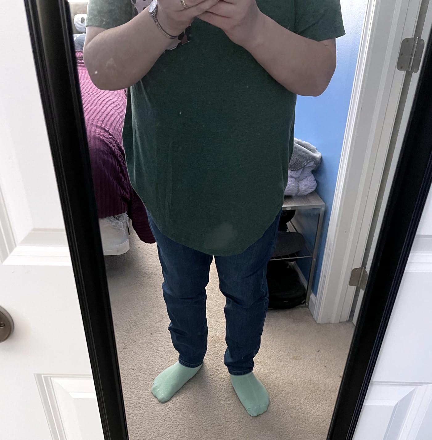 HDE Women's Plus Size Skinny Jeans with Pockets customer photo 2