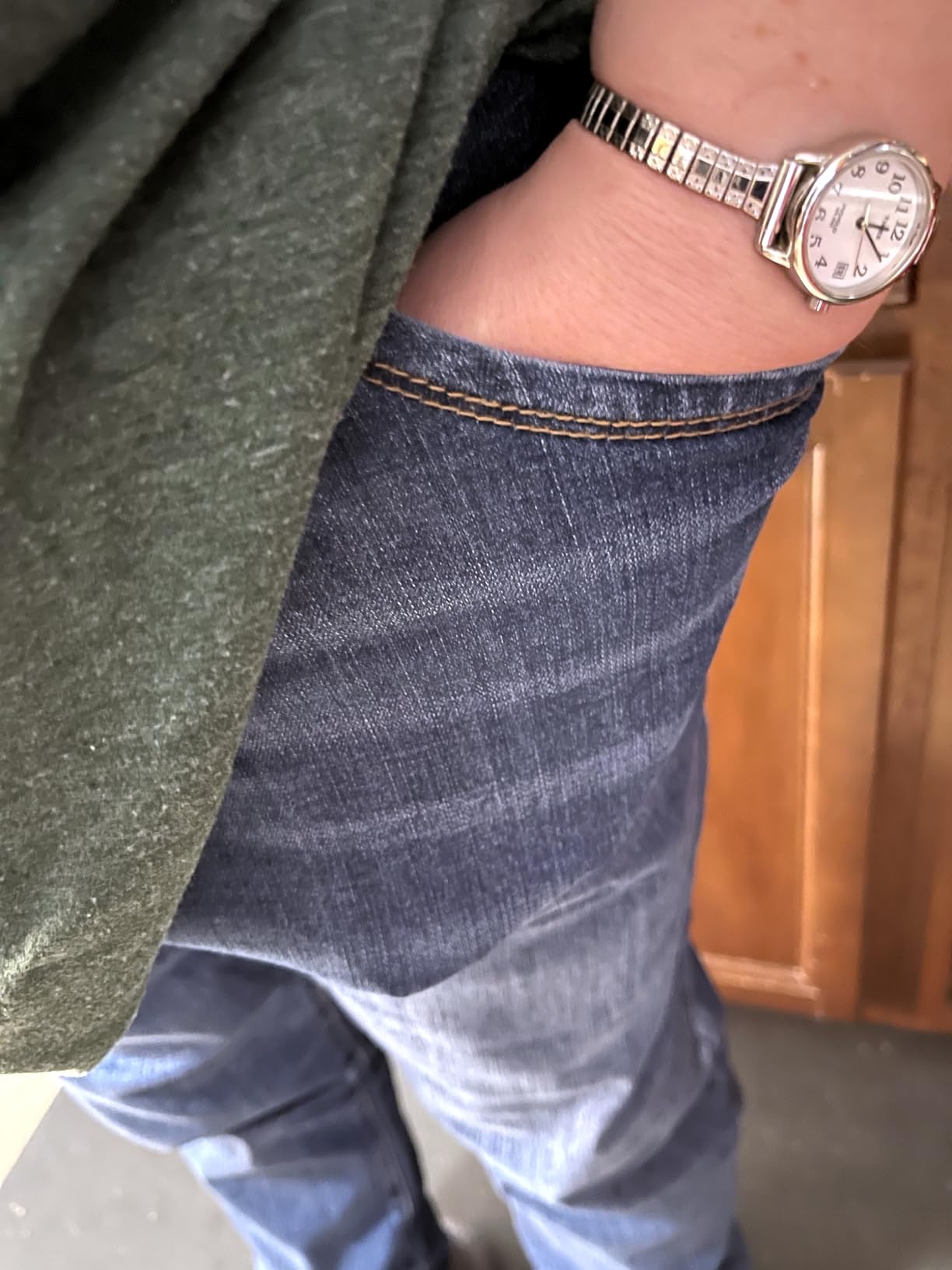HDE Women's Plus Size Skinny Jeans with Pockets customer photo 1