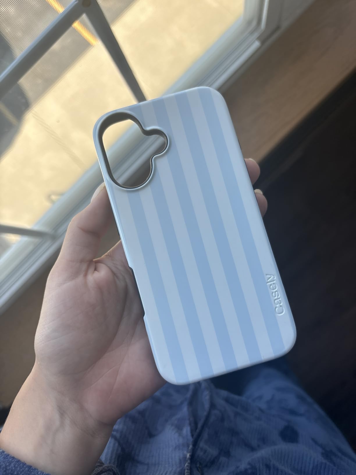 iPhone 17 Pro Case | Blue Stripes | Sunday Best | Bold Protective Design | Compatible with MagSafe customer photo 1