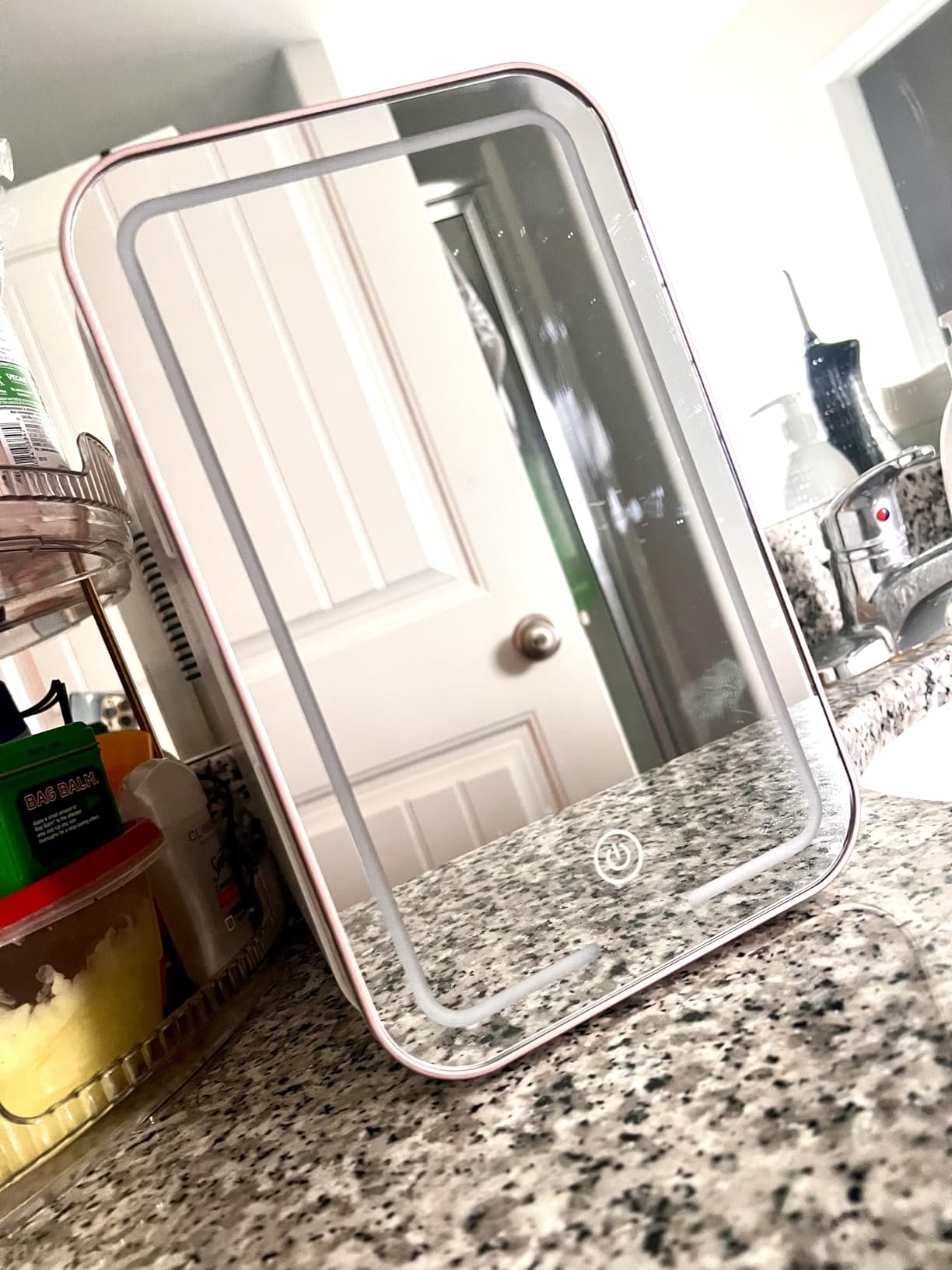 YLFU Mini Skincare Fridge for Bedroom, 6L Portable Cooler & Warmer, White customer photo 2