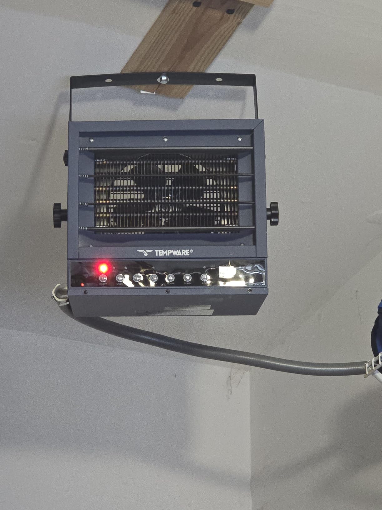 TEMPWARE 240V Hardwired Electric Garage Heater 7500W with Remote Control customer photo 1