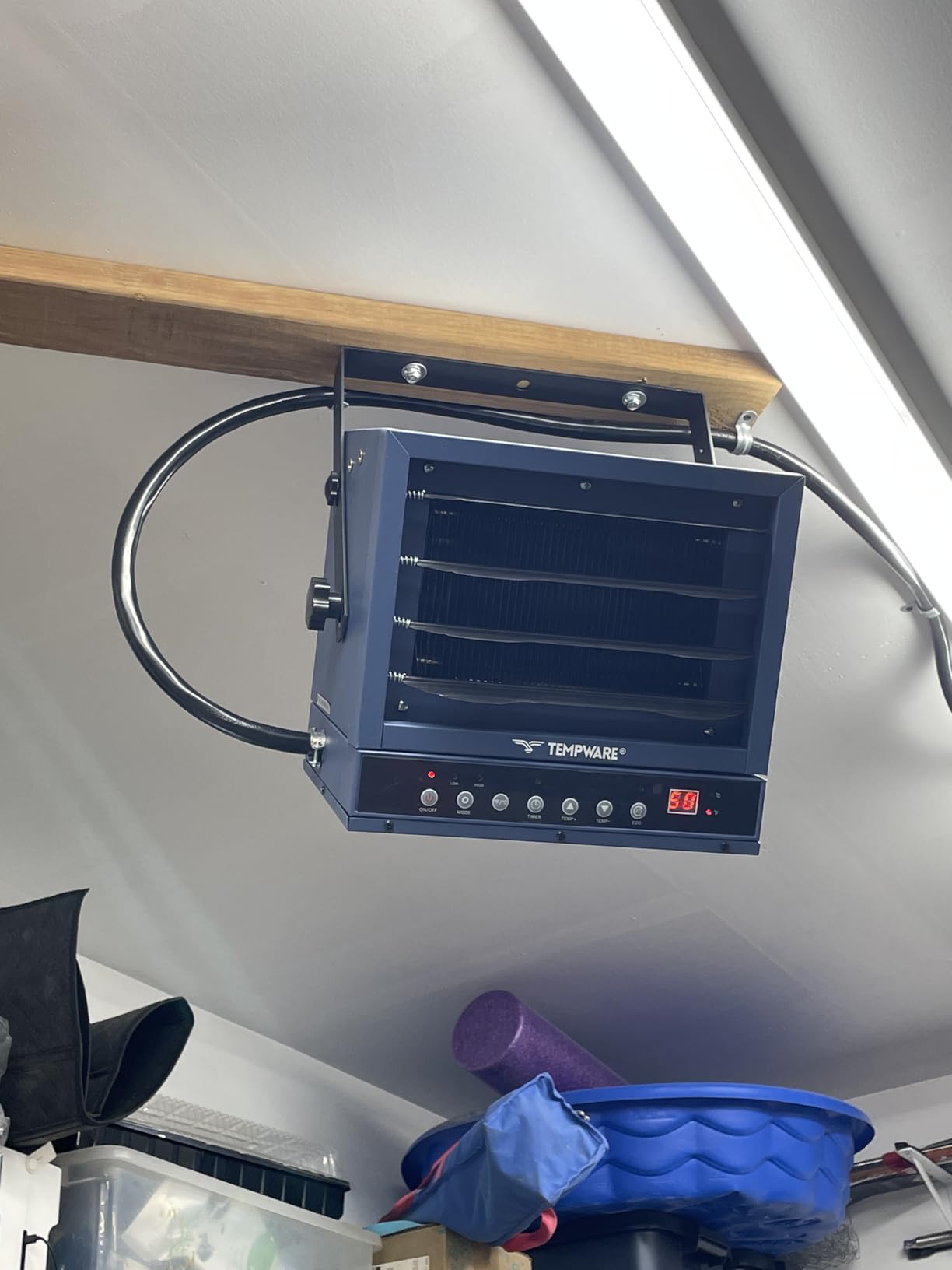 TEMPWARE 240V Hardwired Electric Garage Heater 7500W with Remote Control customer photo 2