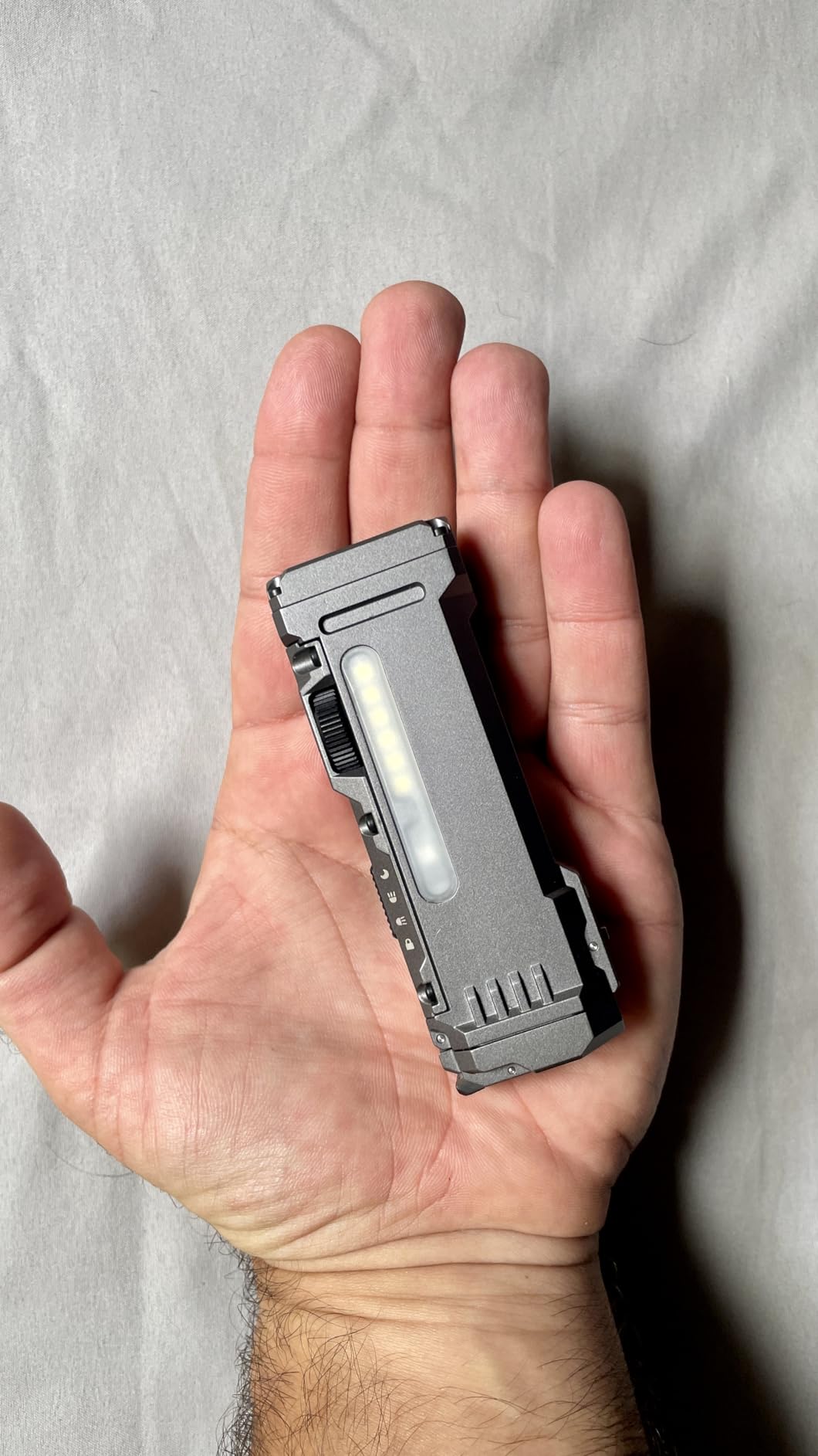 WUBEN X4 Flashlight Rechargeable, EDC Light with Multi-Mode RGB Light | 1500 Lumens Mini Tactical Flashlight with Clip & Tail switch, Small Handheld Flashlight for Camping, Emergency, Reading & Walks customer photo 2