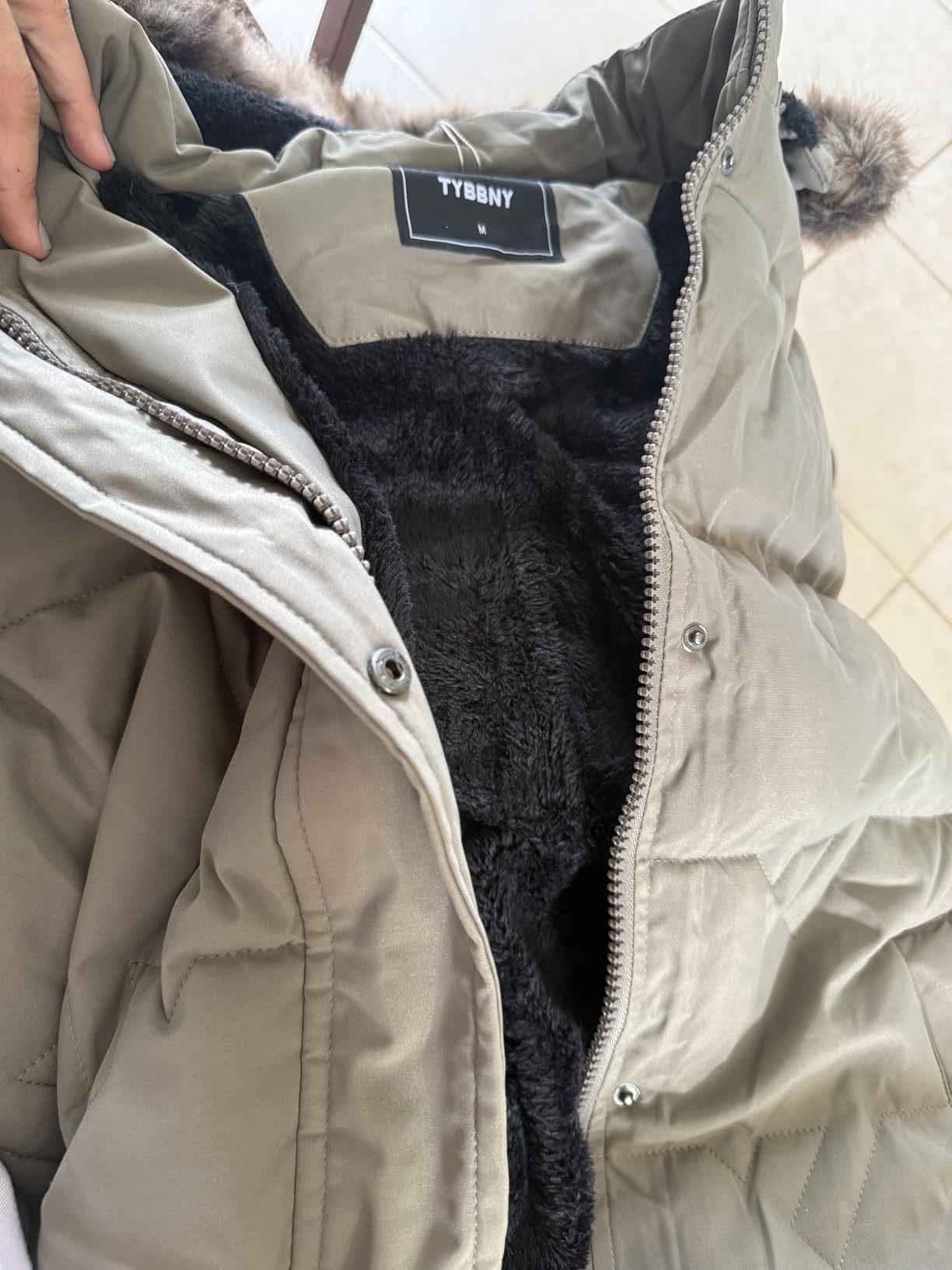 Women's Winter Coat Waterproof Long Insulated Parka with Detachable Hood customer photo 2