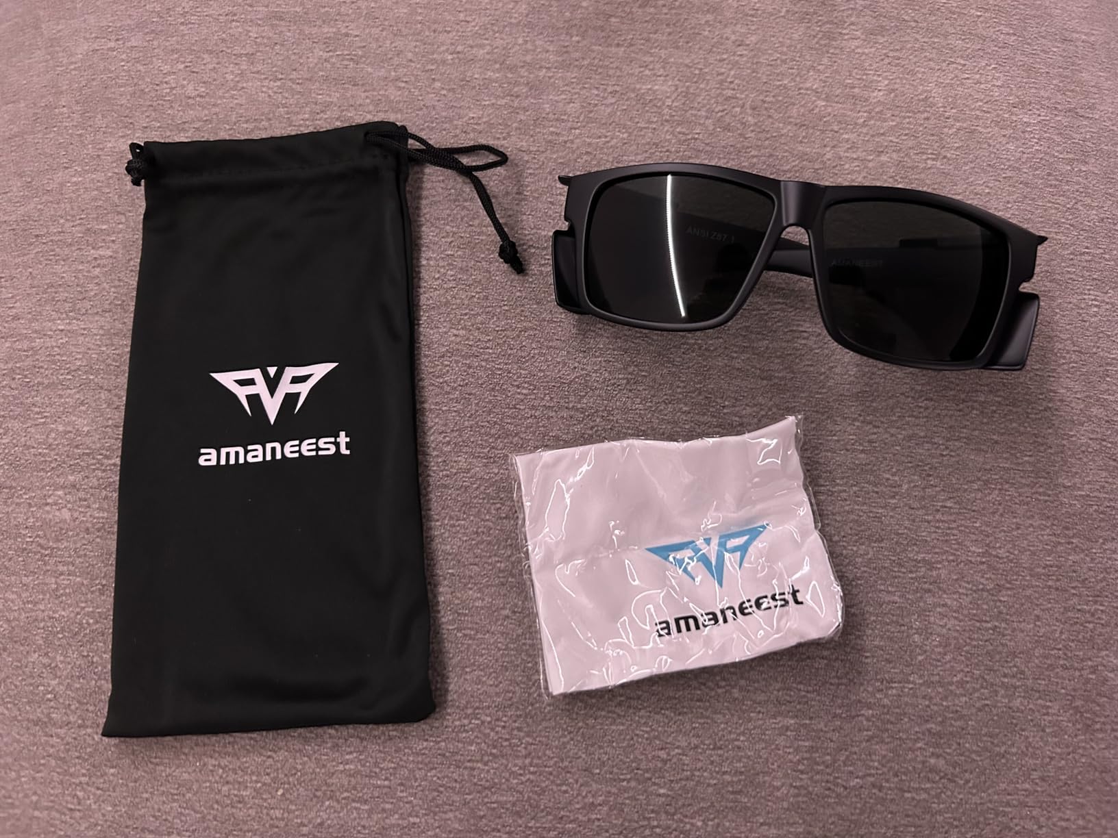 Z87 Safety Sunglasses Polarized for Men Women | Removable Side Shields UV 400 Protection, Fishing Driving Working customer photo 1